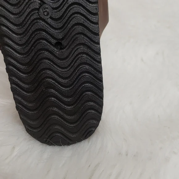 Slides brown cork large buckle w/ arch support - Picture 6 of 8